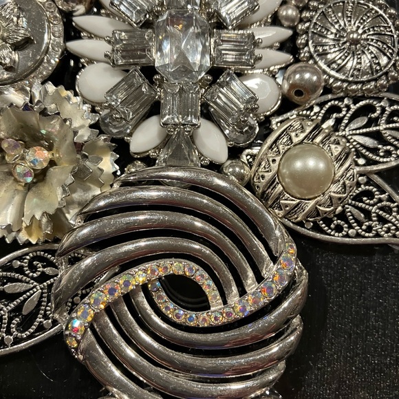 ORIGINAL JEWELRY ART COLLAGE IN GLASS FRAME. UNIQUE HANDMADE OOAK GIFT 💝 IDEA - Picture 11 of 14